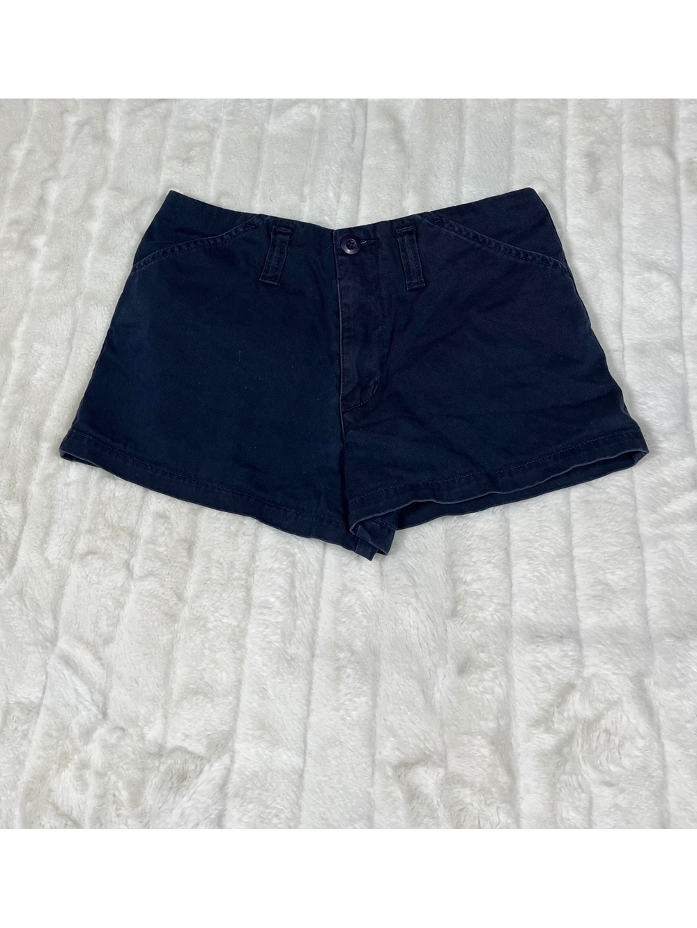 Vintage Abercrombie & Fitch Blue Khaki 23/24/25 XXS Preppy Classic Casual Shorts